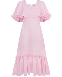 Lisa The Label - La La Lady Venetian Dress Organic Linen - Lyst