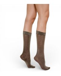 HIGH HEEL JUNGLE by KATHRYN EISMAN - Glitterati Tall Socks - Lyst