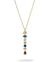 Ebru Jewelry - Aurora Dreams Multi Gem Drop Y Necklace - Lyst
