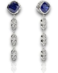 Daneila Léon - Sterling Sapphires & Diamonds Chandelier Earrings - Lyst