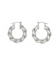 Shabella Nyc - Croissant Hoops Earring - Lyst