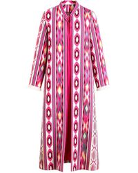 Kipépéo - Sorayya Jajim Fringe-Cuff Long Coat - Lyst