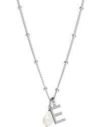 Muru - Letter & Freshwater Pearl With Bead Chain - Lyst