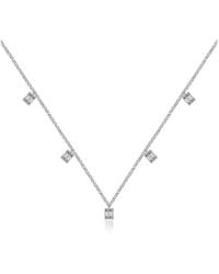 Genevieve Collection - 18K Square Shape Diamond Necklace Choker - Lyst