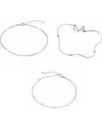 Spero London - Sterling Beaded Satellite Bracelet Layering Set - Lyst