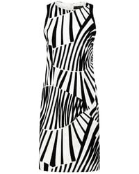 Conquista - Fitted Sleeveless Print Dress - Lyst