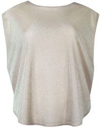 Me & Thee - Neutrals Needs Must Ivory Lurex Tee - Lyst