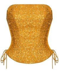 Elsava - Lina Sequin Corset - Lyst
