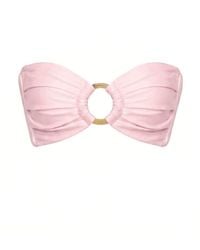 Montce - Pale Blush Silkie Tori Ties Bandeau Bikini Top - Lyst
