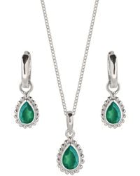 Charlotte's Web Jewellery - May Birthstone Sterling Necklace And Earring Set - Lyst
