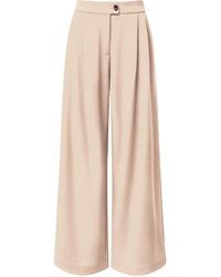 James Lakeland - Neutrals Cream Wide Leg Suit Trousers - Lyst