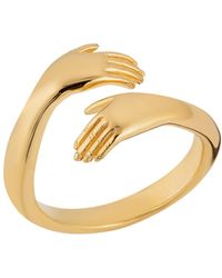 Lily Charmed - Plated Hug Ring - Lyst