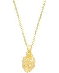 Spero London - Sterling Anatomical Heart Necklace - Lyst