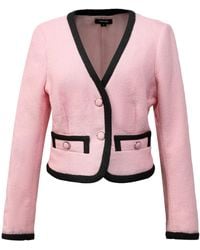 Smart and Joy - Contrasting Bias Short Jacket - Lyst