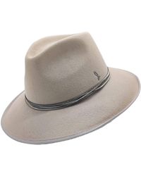 DORIA 1905 - Neutrals Neutral Smooth Lapin Felt Western Drop Hat - Lyst