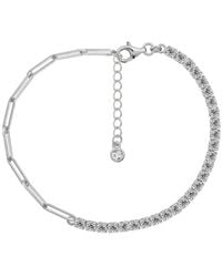 Diamonbliss - Half & Half Tennis Bracelet - Lyst