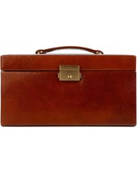 Time Resistance - Cognac Leather Jewelry Box For - Lyst