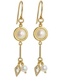 Rachel Nathan - Classic Hook: Pearl Axis Earrings - Lyst