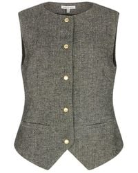 Lily and Lionel - Pandora Tailored Herringbone Print Waistcoat - Lyst