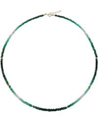 Bombyx House - Emerald Ombre Station Necklace - Lyst