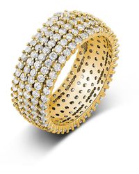 SHYMI - Pave Cigar Ring - Lyst
