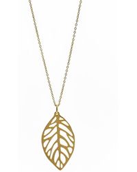 Silver & Elegant Co. - Filigree Leaf Pendant Necklace - Lyst
