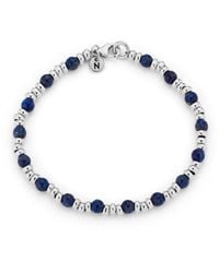Nellou Jewellery - Gem Bracelet September Birthstone Lapis Sterling - Lyst