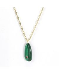 Hye Jane Jewelry - Millie Malachite Pendant On Mariner Chain - Lyst