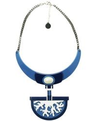 Gissa Bicalho - Acrylic Handmade Necklace Coral - Lyst