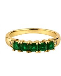 Belinda Jewelz - Emerald Princess Cut Birthstone Ring - Lyst
