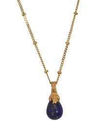 Claire Hill Designs - Lapis Lazuli Lichen Pendant Necklace - Lyst