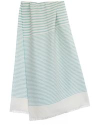 Pashmisy - Maldives Silk-Linen Stripy Shawl - Lyst