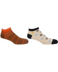 Peper Harow - Made in England - Neutrals Peace & Retro Trainer Socks Bundle - Lyst