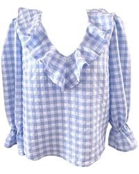 The Well Worn - The Luna Pop-Over Blouse - Lyst
