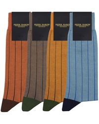 Peper Harow - Made in England - Pin Stripe Socks Bundle – Autumn - Lyst