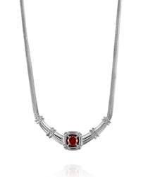 SEREIA OFFICIAL - Odette Garnet Necklace - Lyst