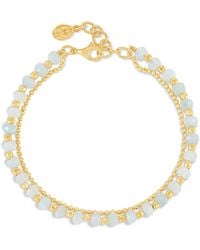 Dower & Hall - Aquamarine Orissa Bracelet - Lyst