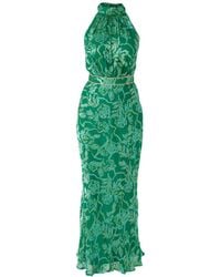 SACHA DRAKE - Tessa Silk Rayon Maxi Dress - Lyst