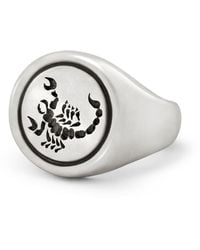 Snake Bones - Scorpion Signet Ring - Lyst