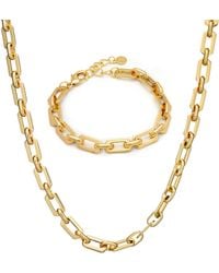 Crystals and Co - Chunky Box Chain Set - Lyst