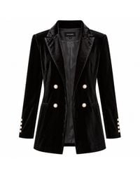 Smart and Joy - Double-Breasted Velvet Blazer - Lyst