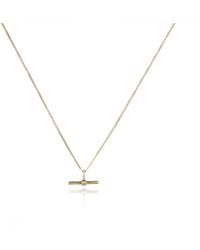 The Jewellery Store London - The Equilibrium Bar Charm Necklace - Lyst