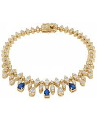 LÁTELITA London - Duchess Sapphire Tennis Bracelet - Lyst