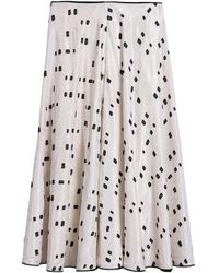 Nocturne - Printed Midi Skirt - Lyst