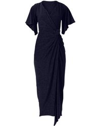SACHA DRAKE - The Emporium Lurex Stretch Jersey Maxi Dress - Lyst