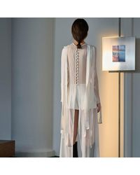 Lorena Saravia - Josefa Silk Long Blouse - Lyst