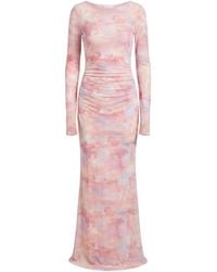 Alia Studio - Lueur Maxi Mesh Dress - Lyst