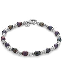 Nellou Jewellery - Ellen Gem Peacock Pearl Bracelet Sterling - Lyst