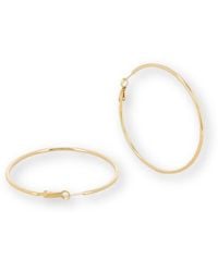 Divine Aria - The Mia Thin Hoops Extra Large Tarnish Free - Lyst