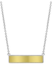Janus Edinburgh - Facade Of Balance Reversible Simple Bar Necklace - Lyst